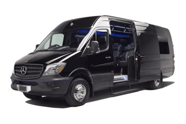 Mercedes Sprinter van with driver Dubai